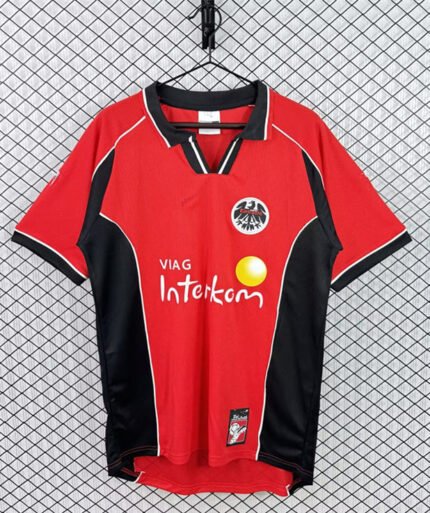 1998-99 Retro Version Frankfurt Home Red Soccer Jersey AAA