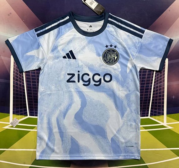 7068211F397F4486DB48BBCF18F95BDB 2026-27 Ajax 2nd Away Light Blue Soccer Jersey AAA - Image 1