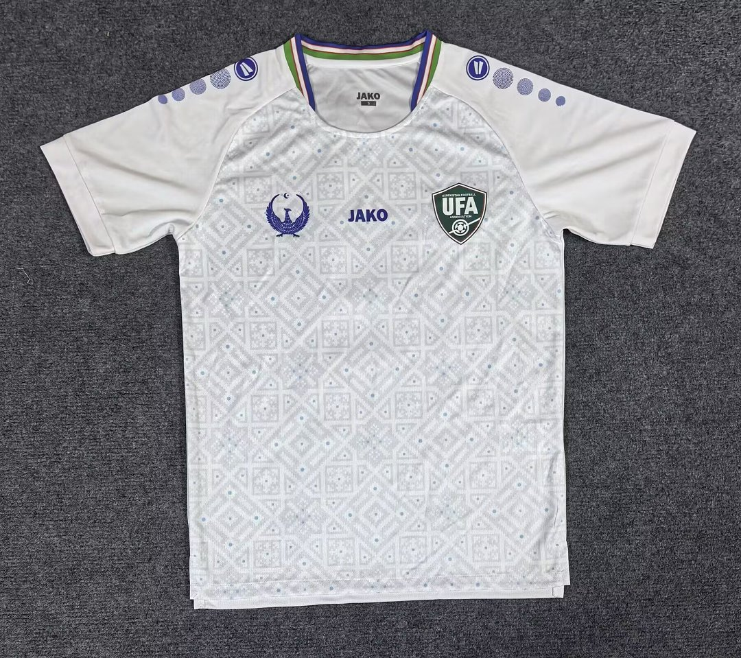 72E6BE1A6AD87B4F91F8BA7CC6A7A8CB 2026-27 Uzbekistan Away White Soccer Jersey AAA - Image 1