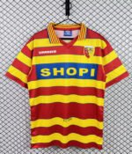 Retro Version 96-97 Lens Home Yellow Red Soccer Jersey AAA