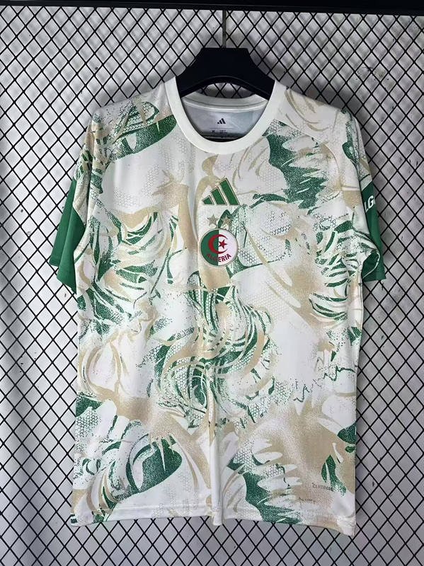 9327019AFEDF06817E0B85F5C39A9AF6 2026-2027 Algeria Green White Soccer Jersey AAA - Image 1