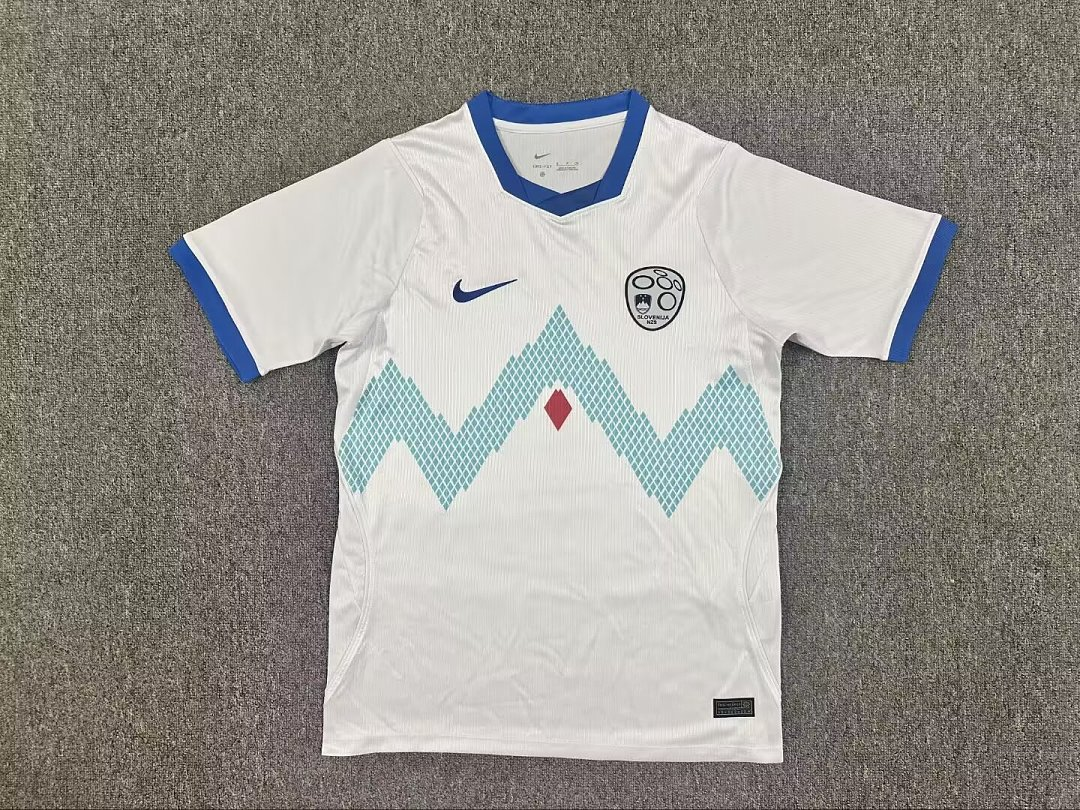 B92946B00D61A48593BF6D8B2154850E 2026-27 Slovenia White Soccer Jersey AAA - Image 1