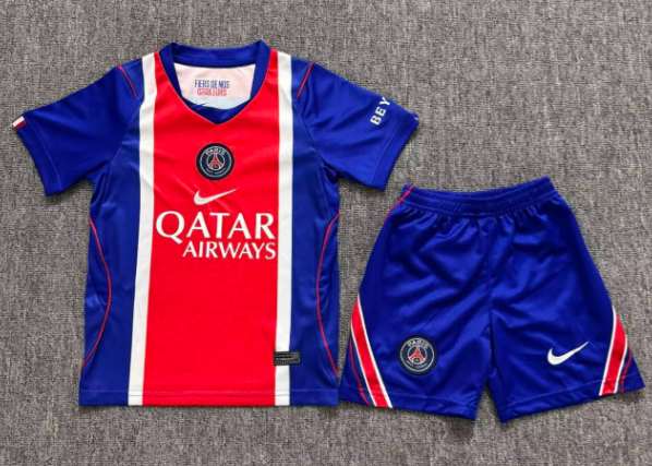 C1A8A6ACB508666375178C743B6F6B14 2026-2027 Paris Home Blue kids/youth Soccer uniform - Image 1