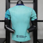 Player version 26-27 Barcelona Away Blue Soccer Jersey AAA - Image 2
