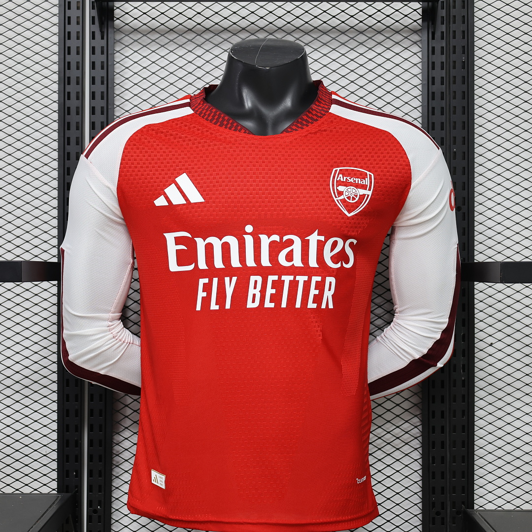 C9DD3EA0660C87C5F789AB8EF2A8F572 Player version 26-27 Arsenal Home Red Long-sleeved Soccer Jersey AAA - Image 1