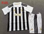 2026-2027 Juventus Home Black White kids/youth  Soccer uniform