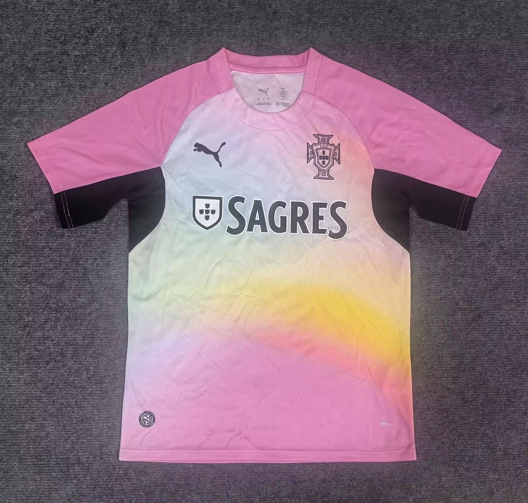 D496B03FB37744D654150D1DAD8BC59E 2026-2027 Portugal Pink Soccer Jersey AAA - Image 1