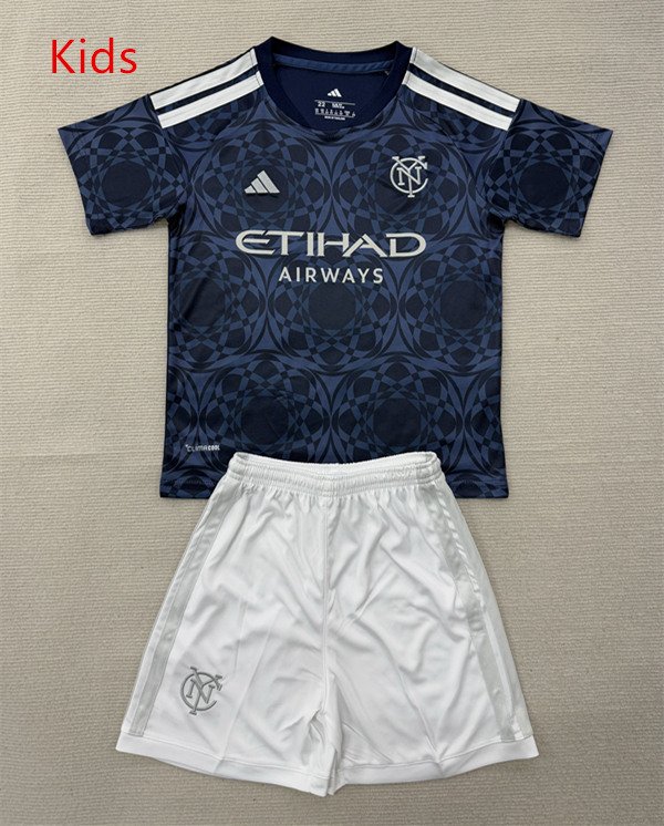 D8380ABFD531E0023BC167A65AB2B3AB 2026-2027 New York City Home Royal Blue kids/youth Soccer uniform - Image 1
