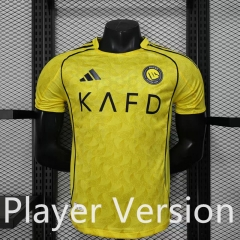 Player version 2025-26 Al Nassr Home Yellow Soccer Jersey AAA