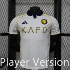 Player version 2025-26 Al Nassr Away White Soccer Jersey AAA