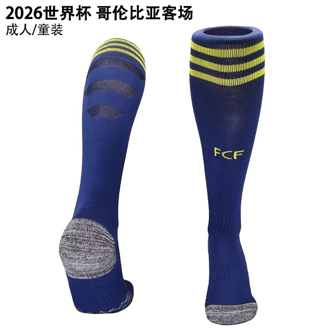 IMG_1070 2026-27 Colombia Away Blue Soccer Socks - Image 1