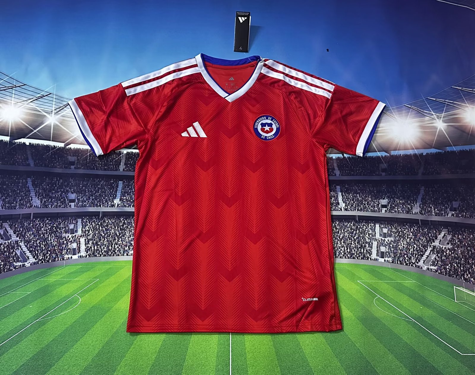 IMG_1107 (S-4XL)26-27 Chile Home Red Soccer Jersey AAA - Image 1