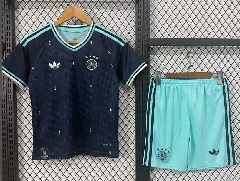 IMG_1531 2026-2027 Germany Away Blue Kids/Youth Soccer Uniform - Image 1