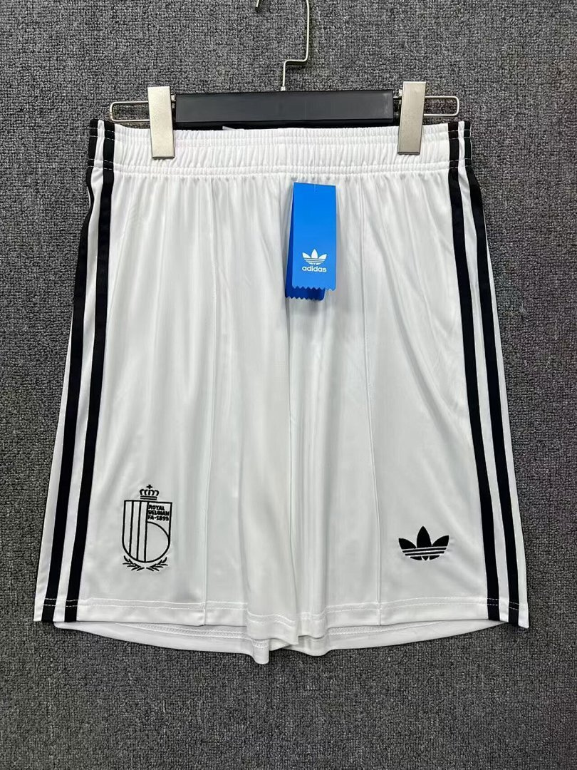 IMG_1541 2026-27 Belgium Home White Soccer Shorts - Image 1
