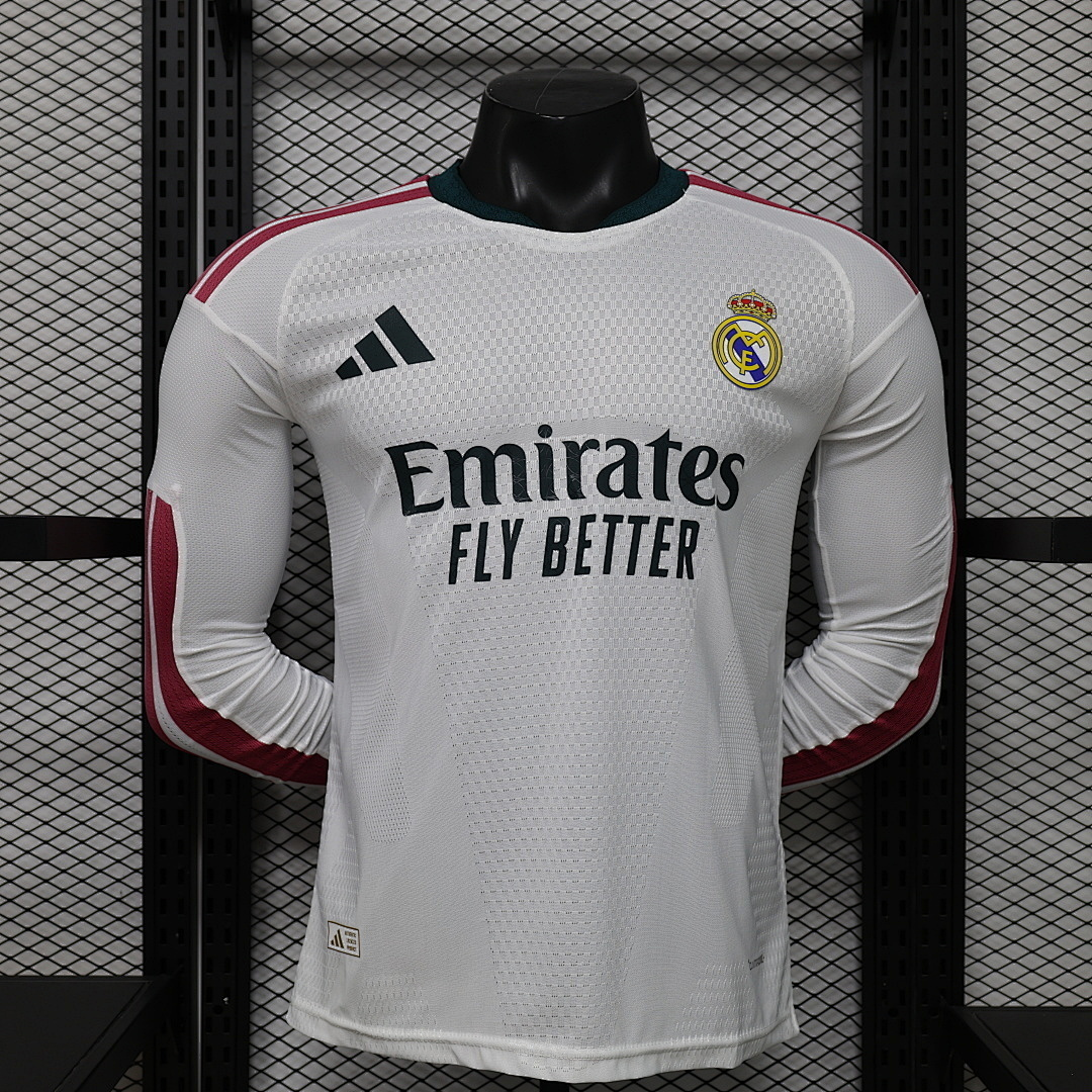 IMG_1546 Player version 2026-2027 Real Madrid Home White Long sleeves Soccer Jersey AAA - Image 1