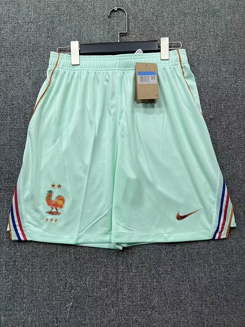 IMG_1548 2026-27 France Away Green Soccer Shorts - Image 1