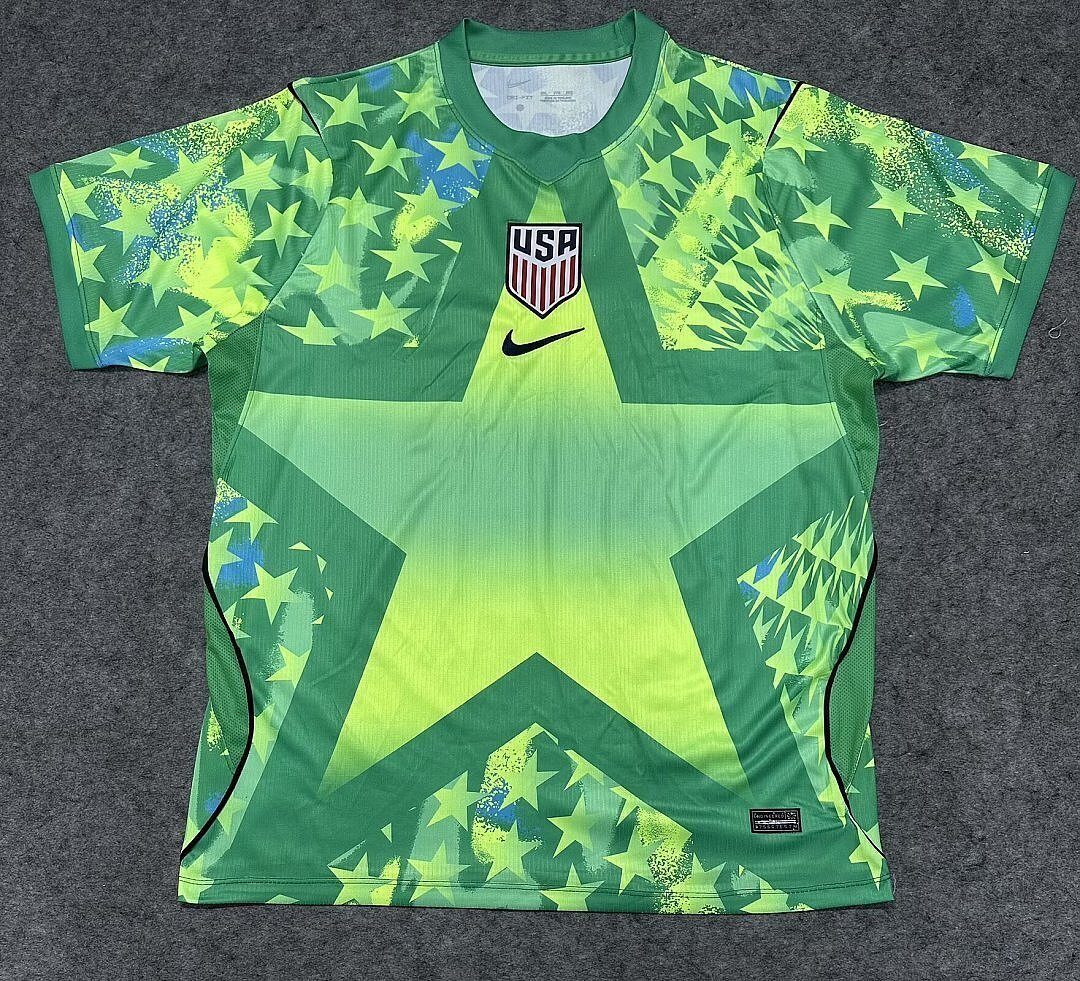 IMG_1557 2026-27 USA Goalkeeper Green Soccer Jersey AAA - Image 1