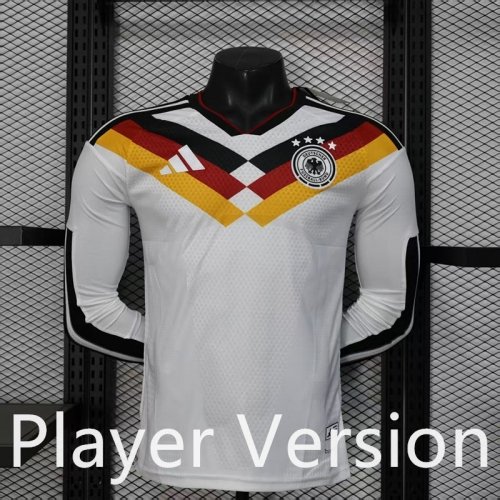 IMG_1584 Player Version 2026-2027 Germany Home White Long sleeves Soccer Jersey AAA - Image 1