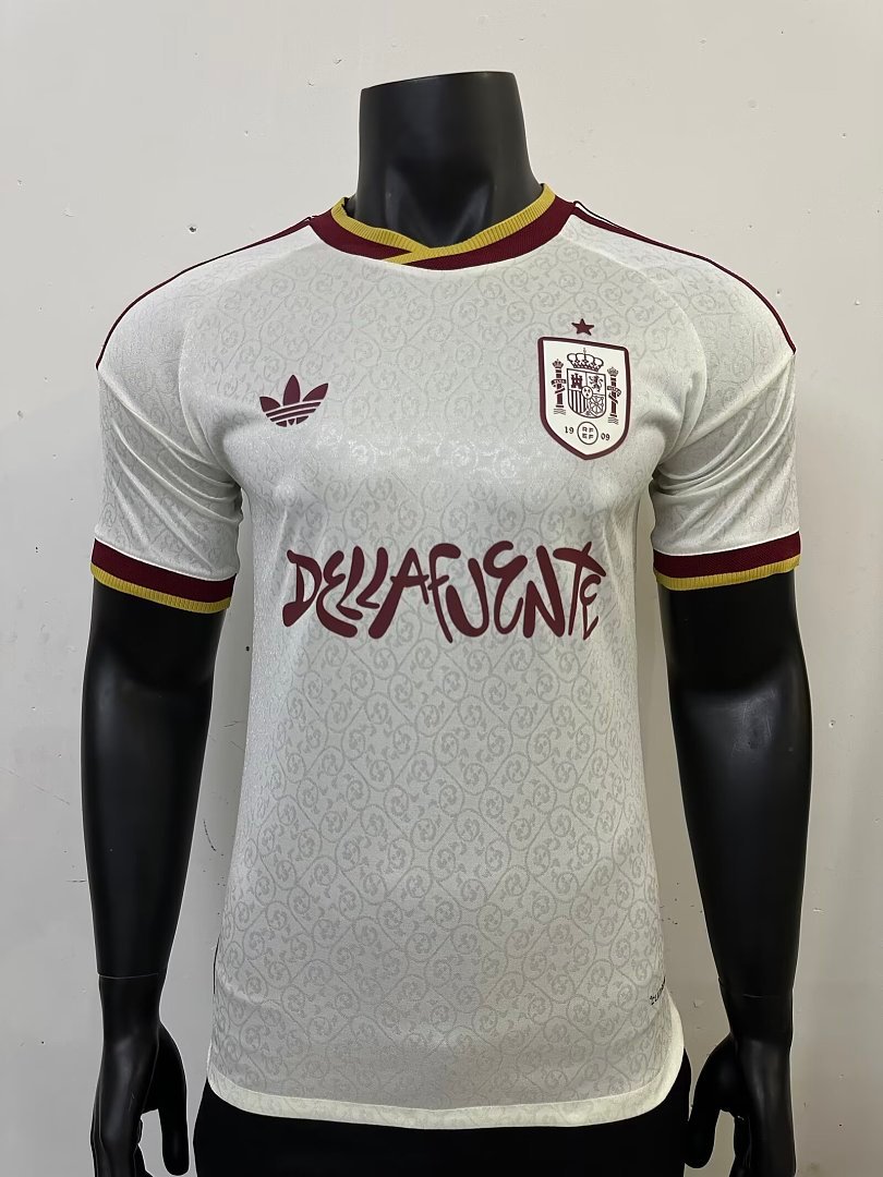 IMG_1796 Player version 2026-2027 Spain Away White Soccer Jersey AAA - Image 1