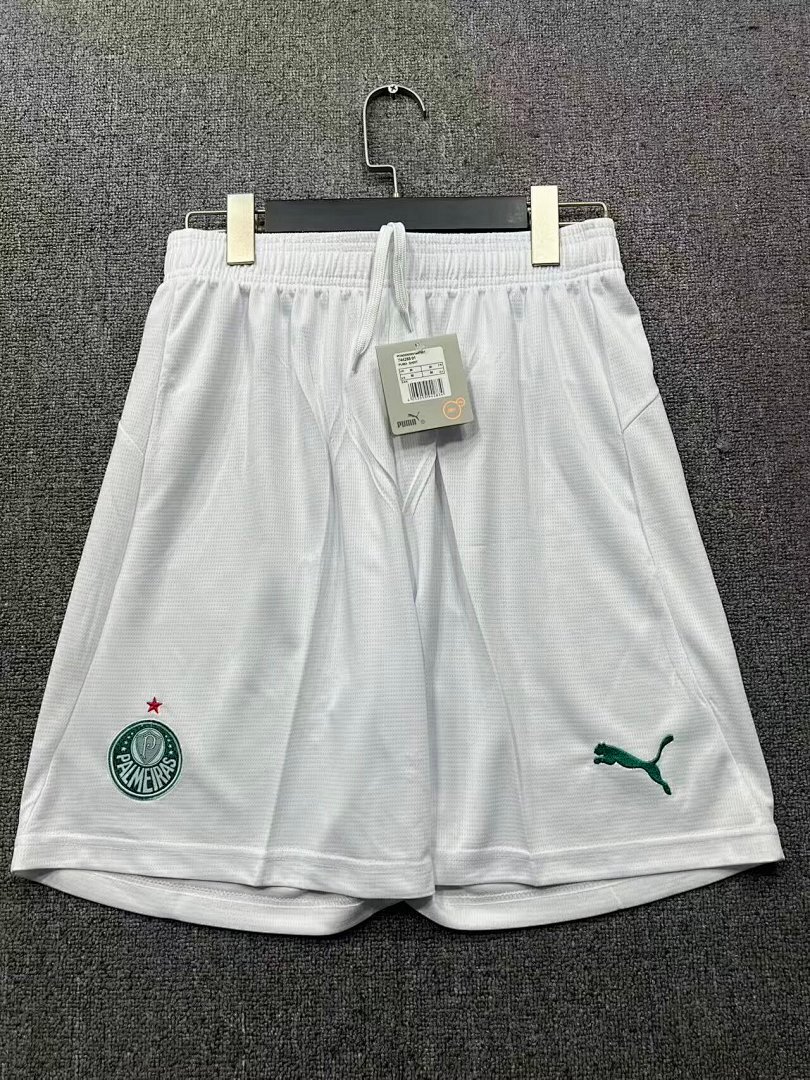IMG_1820 2026-27 Palmeiras Home White Soccer Shorts - Image 1