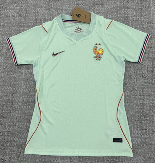baa084dc 2026-27 France Away Green Women Soccer Jersey AAA - Image 1