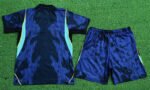 Player version 2026-2027 Brazil Away Blue Kids/Youth Soccer Uniform - Image 2