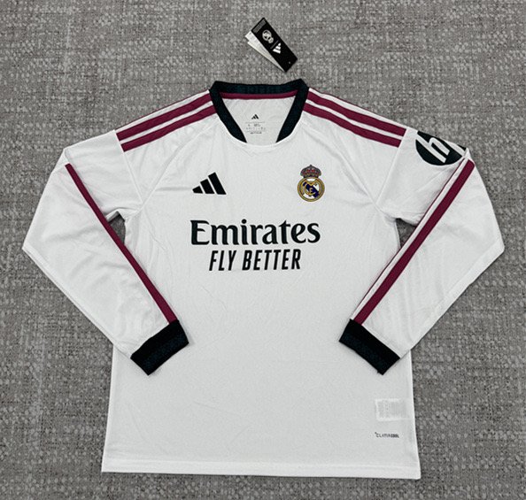 efd59f14 2026-2027 Real Madrid Home White Long sleeves Soccer Jersey AAA - Image 1