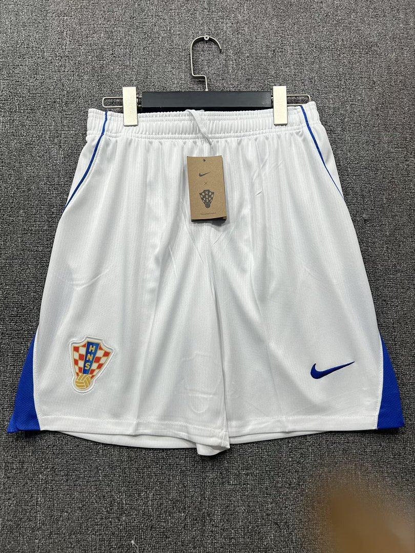 微信图片_20260516203618_6_1 2026-27 Croatia Home White Soccer Shorts ( - Image 1