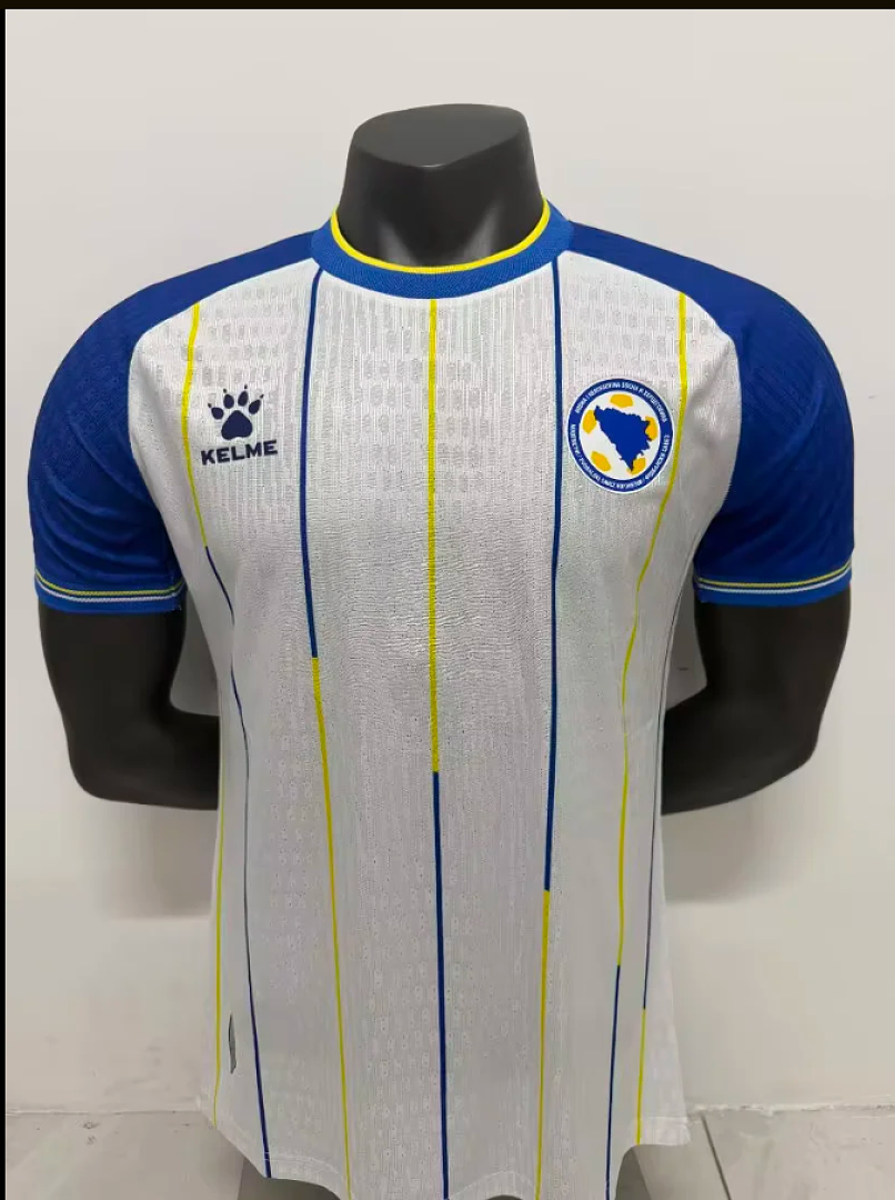 075e248a Player version 26-27 Bosnia and Herzegovina Home White Thailand Soccer Jersey AAA - Image 1