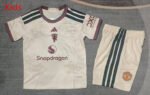 2026-2027 Manchester United Third Away Apricot kids/youth  Soccer uniform