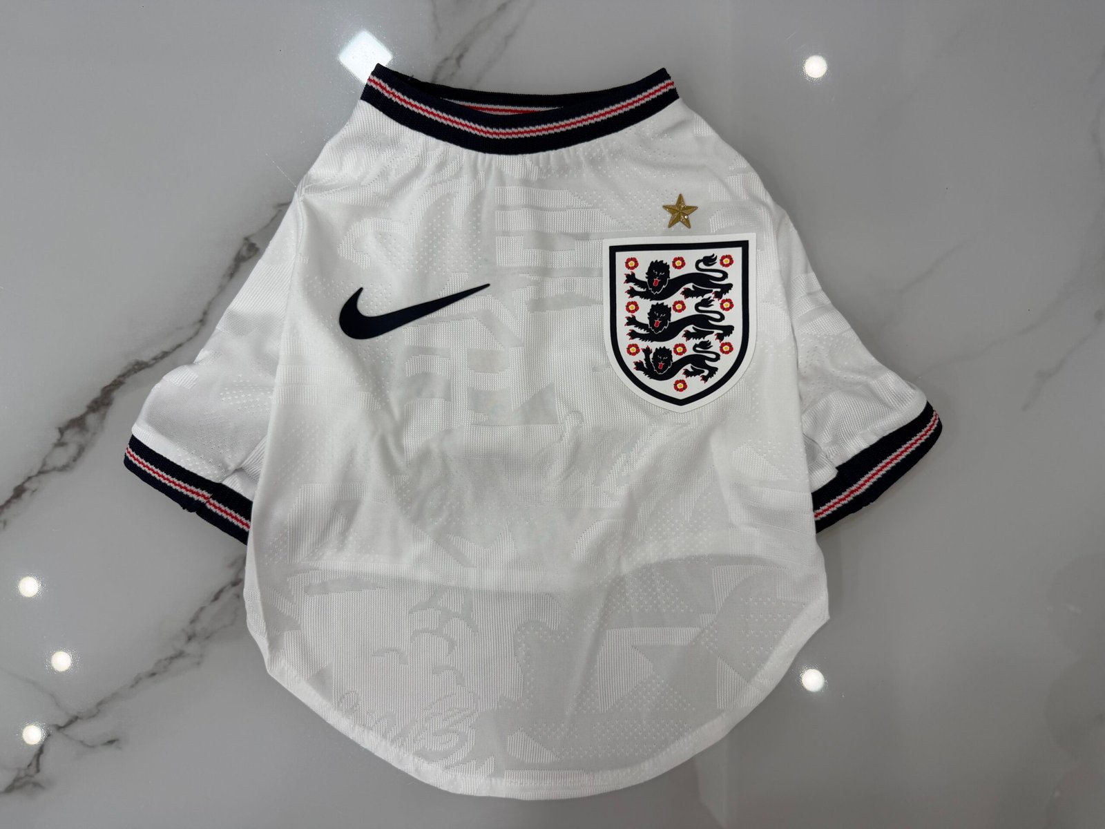 1512779b (1) 2026-2027 England Home White Pet Jersey - Image 1
