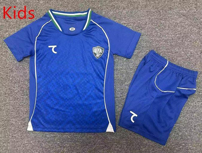 186b024e 2026-2027 Uzbekistan Home Blue Kids/Youth Soccer Uniform - Image 1