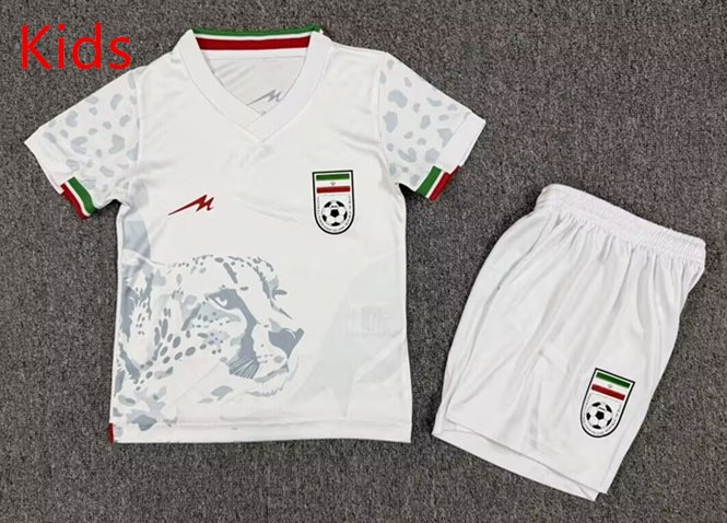 258632e1 2026-2027 Iran Home White Kids/Youth Soccer Uniform - Image 1