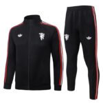 26-27 Manchester United Black Thailand Soccer Jacket Uniform