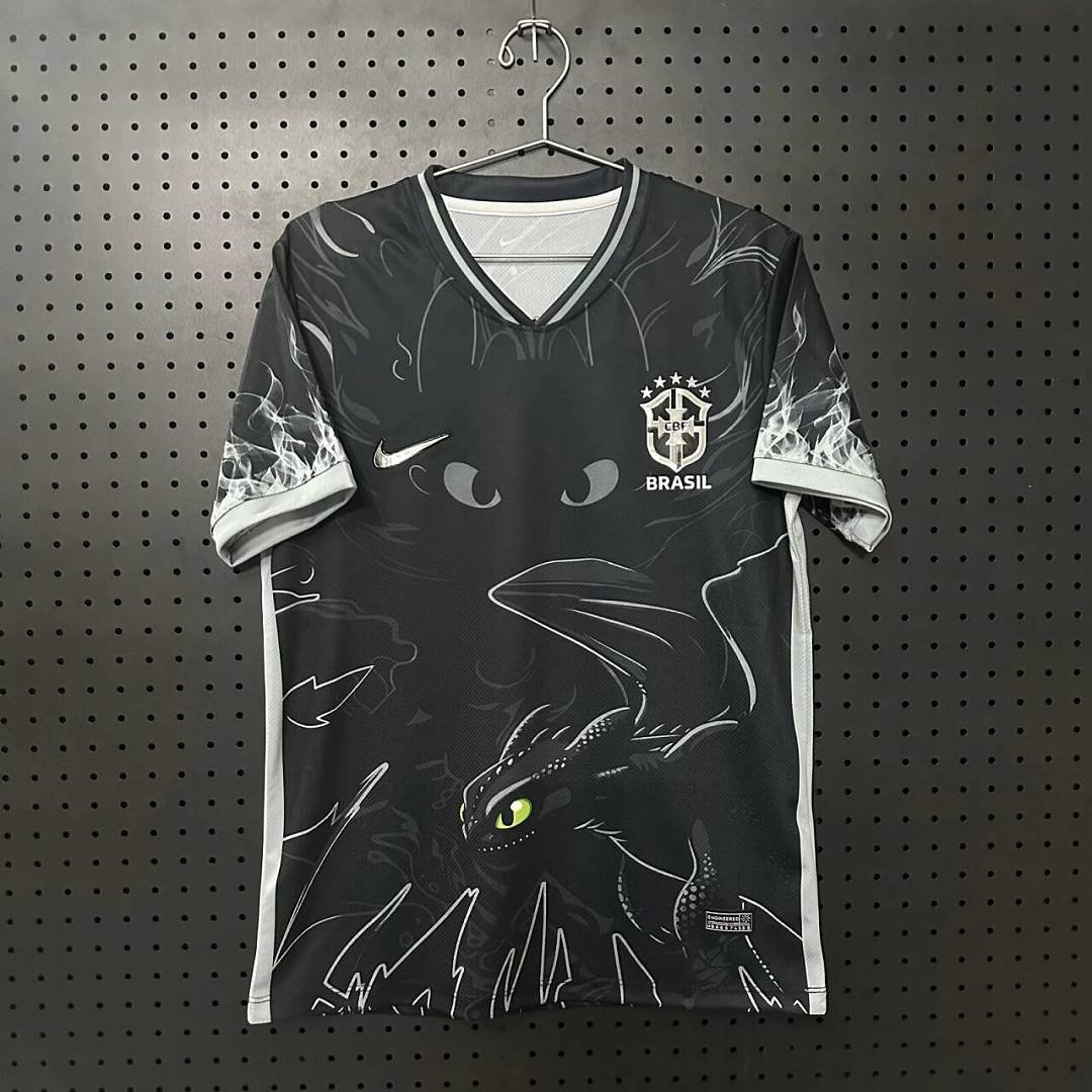 30d7f768 2026-2027 Special Edition Brazil Black Soccer Jersey AAA - Image 1