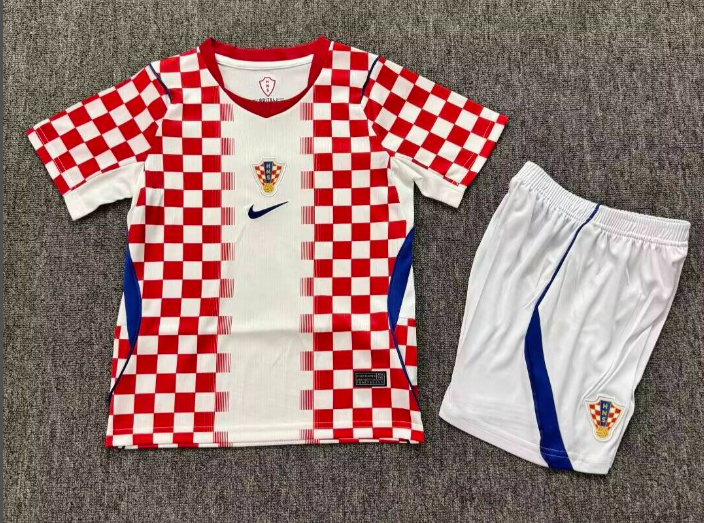 40b81974f532cbe42458007d91d918ba 2026-2027 Croatia Home Red White kids/youth Soccer uniform - Image 1