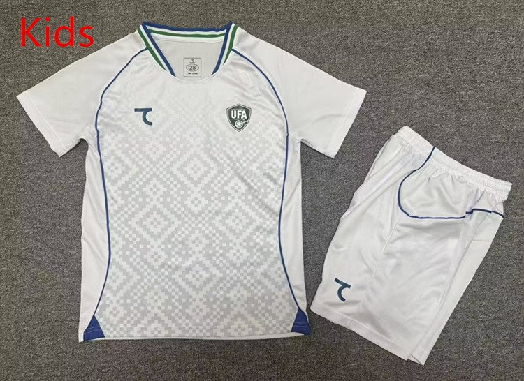 4e8292ea 2026-2027 Uzbekistan Away White Kids/Youth Soccer Uniform - Image 1