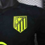 Player version 26-27 Atletico Madrid Away Black Green Soccer Jersey AAA - Image 4