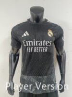 Player version 26-27 Real Madrid Goalkeeper Black Soccer Jersey AAA