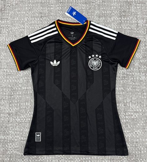 74136e89 2026-27 Germany 2nd Away Black Women Soccer Jersey AAA - Image 1
