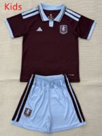 2026-2027 Aston Villa Home Red kids/youth  Soccer uniform
