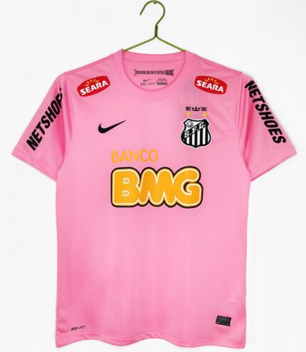 Retro version 2013 Santos Pink Soccer Jersey AAA