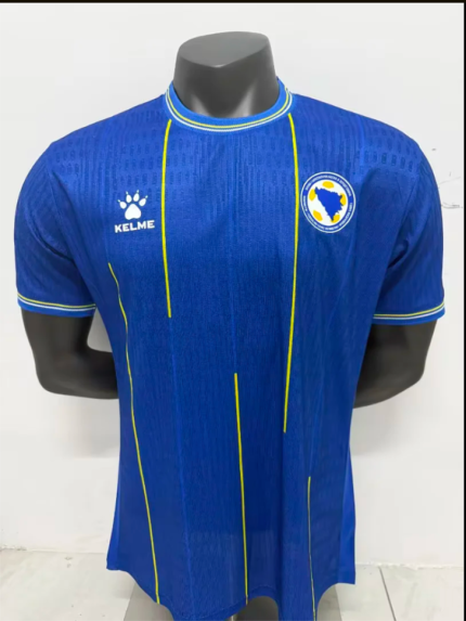 Player version 26-27 Bosnia and Herzegovina Away Blue Thailand Soccer Jersey AAA