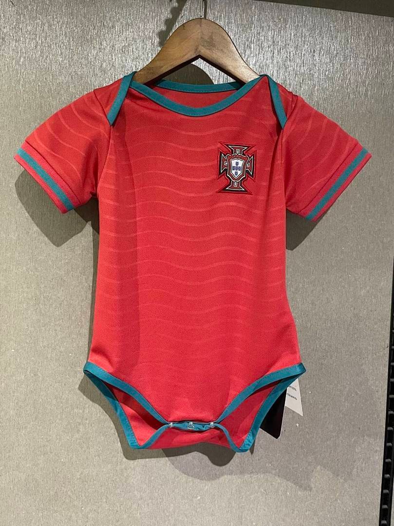 988168f1 2026-2027 Portugal Home Red Baby Soccer Uniform - Image 1