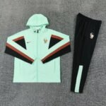 2026 France Green Windbreaker  Soccer Jacket uniform With Hat - Image 3