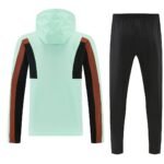2026 France Green Windbreaker  Soccer Jacket uniform With Hat - Image 2