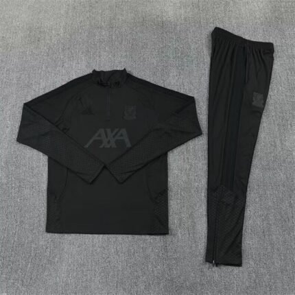 2026-27 Liverpool Black Soccer Tracksuit Uniform