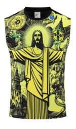 2025-26  Brazil Yellow Soccer Vest Jersey AAA