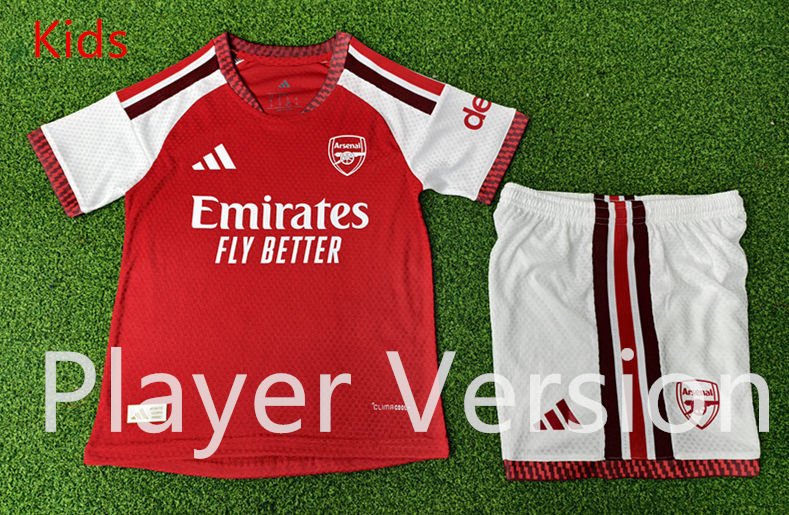 IMG_3497 Player version 2026-2027 Arsenal Home Red Kids Soccer uniform - Image 1