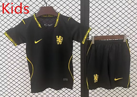 IMG_3502 2026-2027 Chelsea Away Black kids/youth Soccer uniform - Image 1